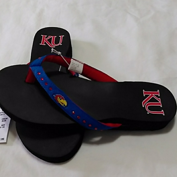 college edition Shoes - Kansas Jayhawk women's sandles